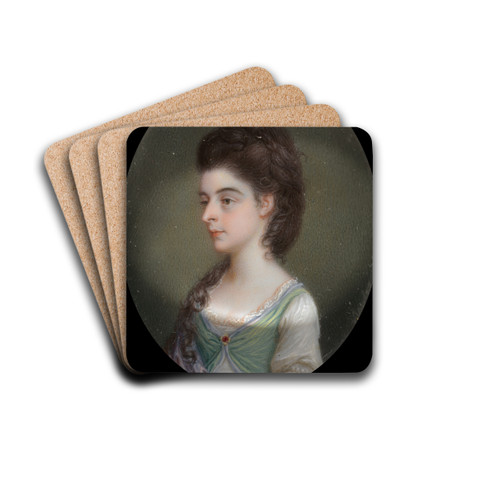 Portrait of a Lady by James Scouler Drink Coasters - set of 4