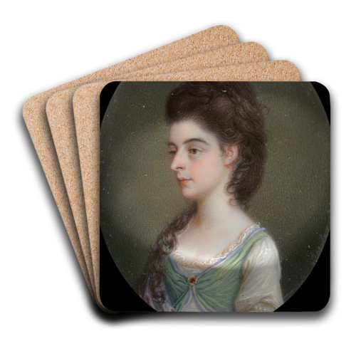 Portrait of a Lady by James Scouler Art Drink Coaster set