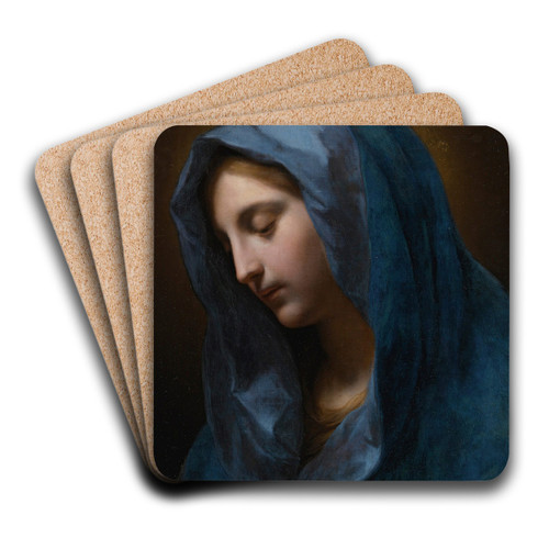 The Madonna Annunciate by Onorio Marinari Art Drink Coaster set
