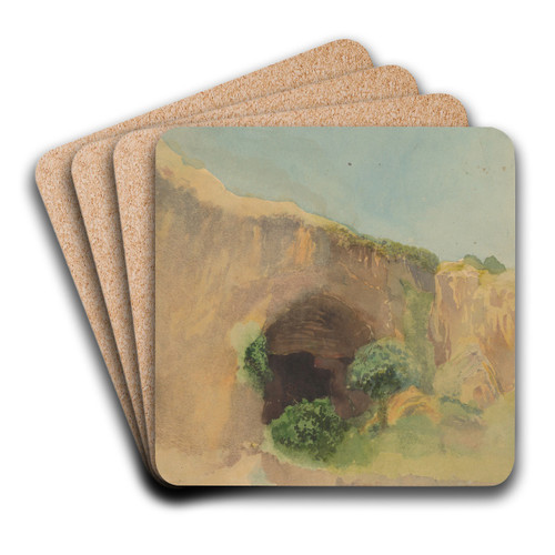 Cave by Ladislav Mednynszky Art Drink Coaster set