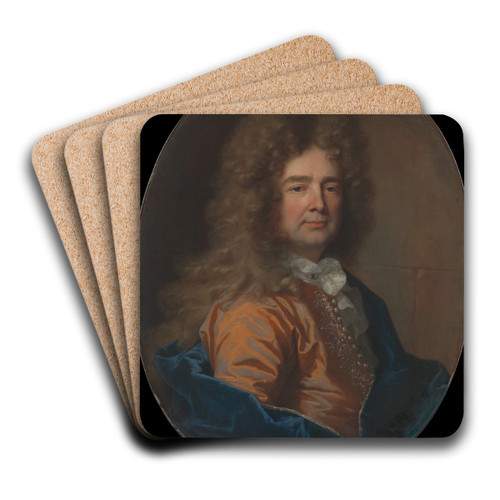 Portrait of a Man by Hyacinthe Rigaud Art Drink Coaster set