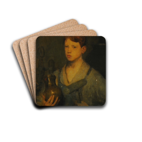 The Apprentice by Charles Webster Hawthorne Drink Coasters - set of 4 The Apprentice by Charles Webster Hawthorne Drink Coasters - set of 4