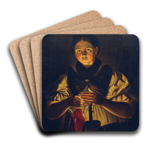 Anna Schaffenrath by Georg Wachter Art Drink Coaster set