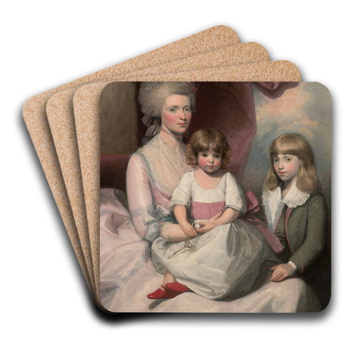Portrait of A Family by Gilbert Stuart Art Drink Coaster set