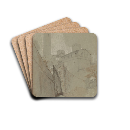 Orvieto by Elihu Vedder Drink Coasters - set of 4