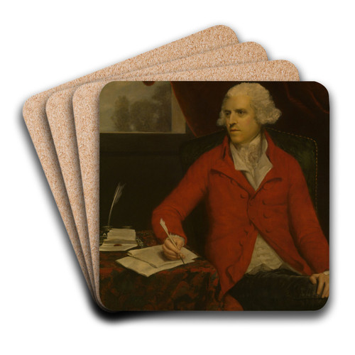 Sir Thomas Rumbold, Bt. by Sir Joshua Reynolds Art Drink Coaster set Sir Thomas Rumbold, Bt. by Sir Joshua Reynolds Art Drink Coaster set