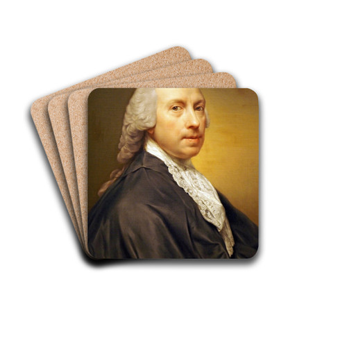 Self-portrait by Anton Von Maron Drink Coasters - set of 4