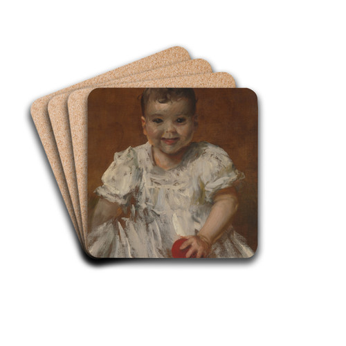 Roland by William Merritt Chase Drink Coasters - set of 4 Roland by William Merritt Chase Drink Coasters - set of 4