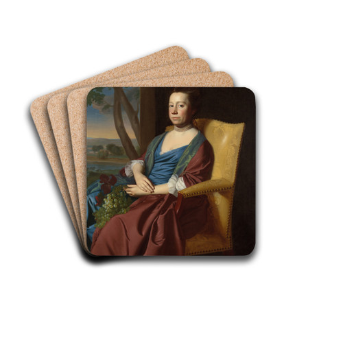Elizabeth Storer Smith by John Singleton Copley Drink Coasters - set of 4
