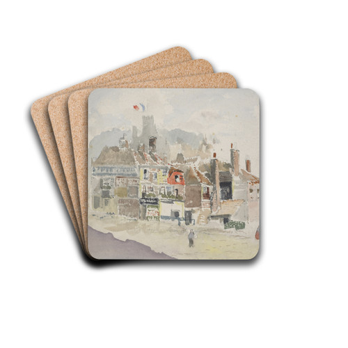 Street scene by James Aitken Drink Coasters - set of 4