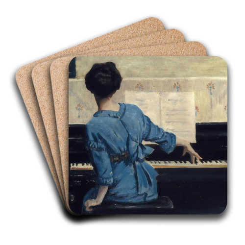 The Keynote by William Merritt Chase Art Drink Coaster set The Keynote by William Merritt Chase Art Drink Coaster set