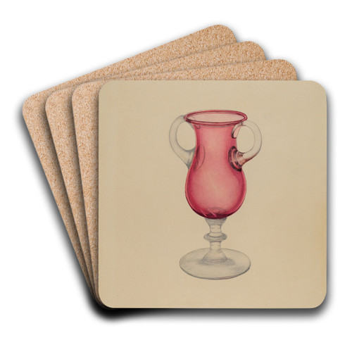 Vase by Michael Trekur Art Drink Coaster set