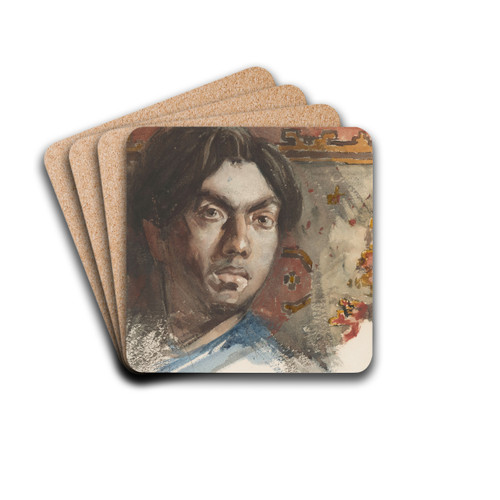 Zelfportret van Jan Toorop by Jan Toorop Drink Coasters - set of 4