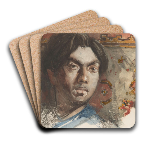 Zelfportret van Jan Toorop by Jan Toorop Art Drink Coaster set