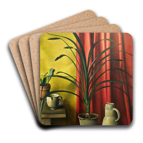 Still Life by Alexander Kanoldt Art Drink Coaster set