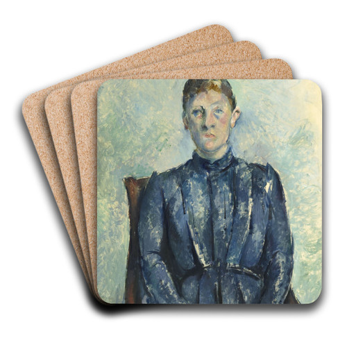Portrait of Madame Czanne by Paul Czanne Art Drink Coaster set