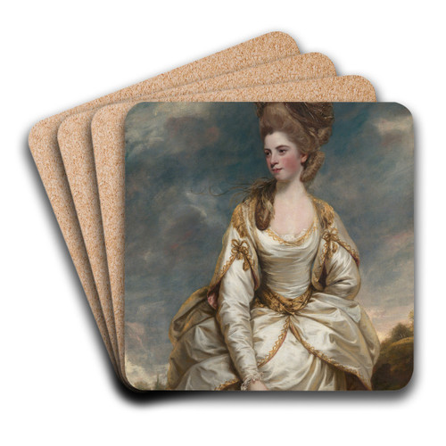 Sarah Campbell by Sir Joshua Reynolds Art Drink Coaster set