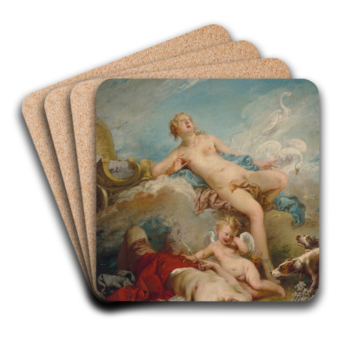 Venus discovering the dead Adonis by Franois Boucher Art Drink Coaster set