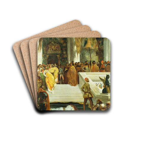 The Execution of the Doge Marino Faliero by Eugne Delacroix Drink Coasters - set of 4 The Execution of the Doge Marino Faliero by Eugne Delacroix Drink Coasters - set of 4