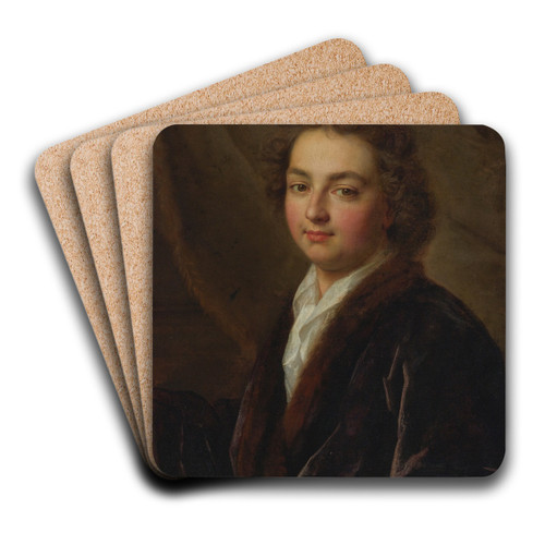 Portrait of a man by Nicolas de Largillire Art Drink Coaster set