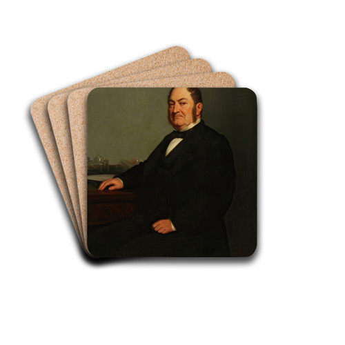 Retrato de Miguel de Azcunaga by Prilidiano Pueyrredn Drink Coasters - set of 4