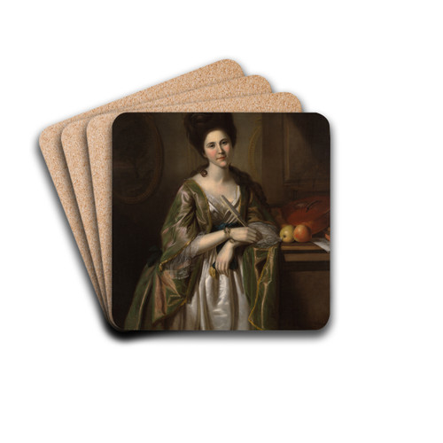 Mrs. Walter Stewart (Deborah McClenachan) by Charles Willson Peale Drink Coasters - set of 4 Mrs. Walter Stewart (Deborah McClenachan) by Charles Willson Peale Drink Coasters - set of 4
