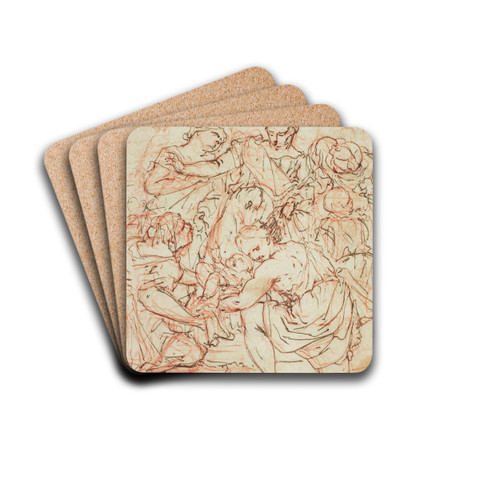 Finding of Moses by Antonio Molinari Drink Coasters - set of 4