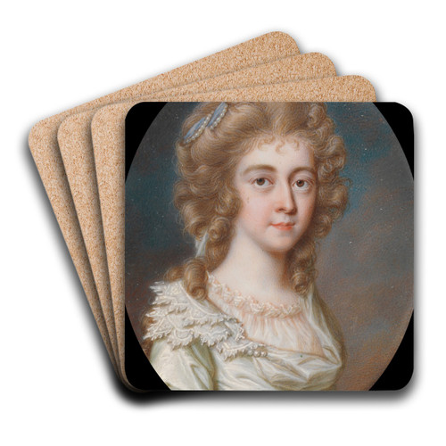 Portrait of a Lady by James Scouler Art Drink Coaster set