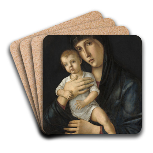 Madonna and Child by Giovanni Bellini Art Drink Coaster set