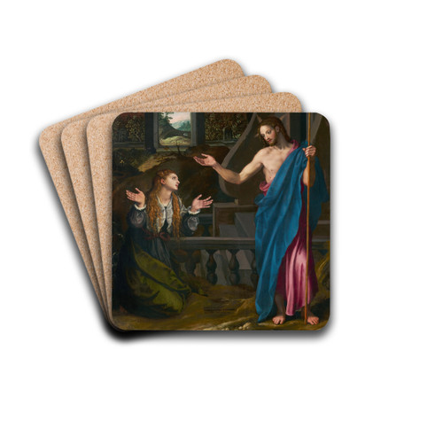 Noli me tangere by Alessandro Allori Drink Coasters - set of 4