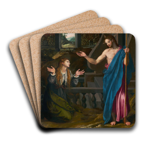 Noli me tangere by Alessandro Allori Art Drink Coaster set