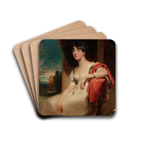 Miss Harriet Clements by Sir Thomas Lawrence Drink Coasters - set of 4