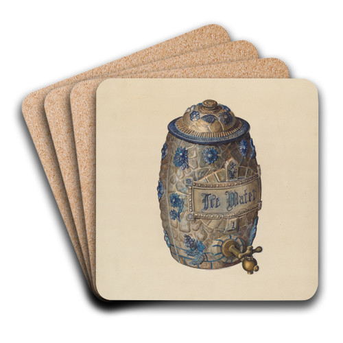 Water Jug by Arthur Mathews Art Drink Coaster set Water Jug by Arthur Mathews Art Drink Coaster set