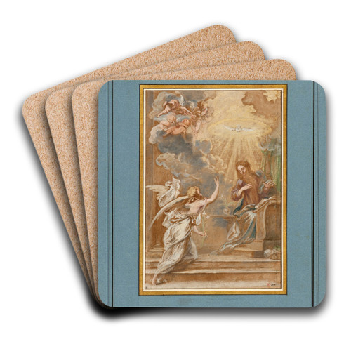 The Annunciation by Jan Boeckhorst Art Drink Coaster set