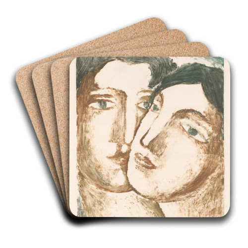 Milenci. by Mikul Galanda Art Drink Coaster set