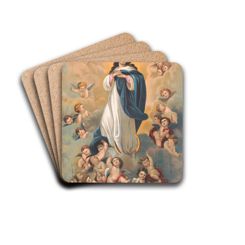 The Assumption by Krebs Litho. Drink Coasters - set of 4