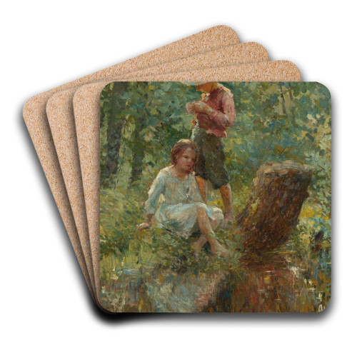In the Woods by Adam Emory Albright Art Drink Coaster set In the Woods by Adam Emory Albright Art Drink Coaster set