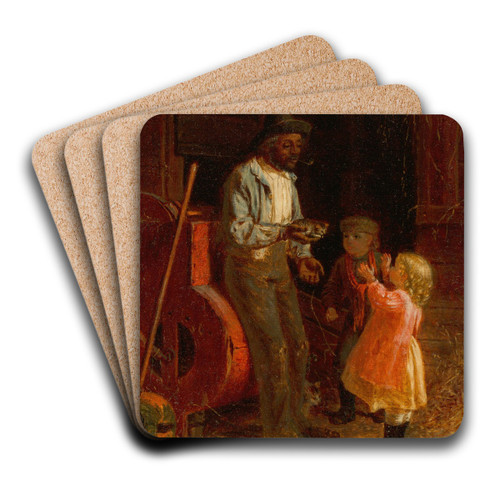 The Kitten by Thomas Waterman Wood Art Drink Coaster set