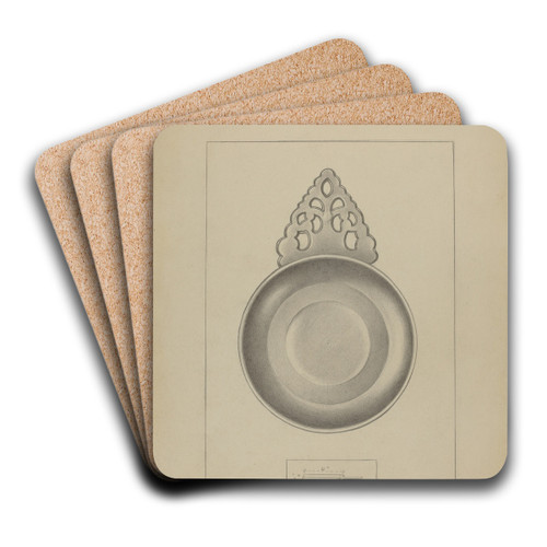 Pewter Porringer by Charles Cullen Art Drink Coaster set