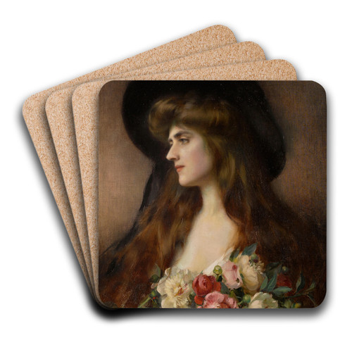 Reverie by Albert Lynch Art Drink Coaster set