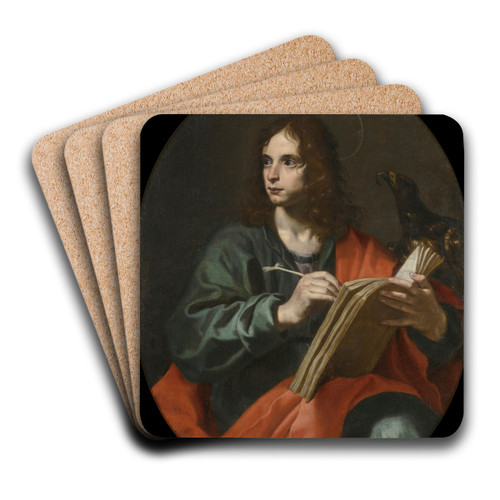 Saint John The Evangelist by Lorenzo Lippi Art Drink Coaster set