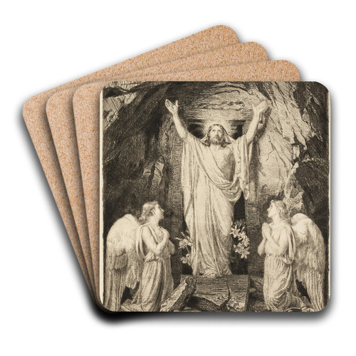 The Resurrection of Christ by Carl Bloch Art Drink Coaster set