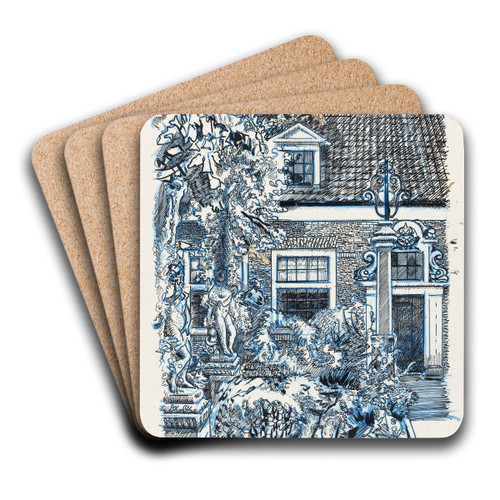 Huis te Edam of Monnickendam by Martin Monnickendam Art Drink Coaster set