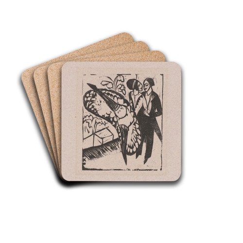 Schleudertanz by Ernst Ludwig Kirchner Drink Coasters - set of 4