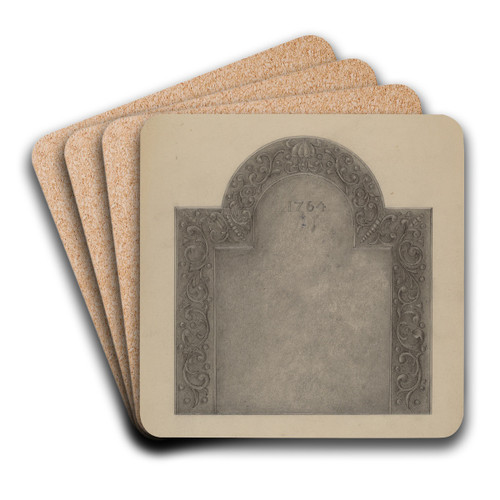 Iron Fireback by Henry Meyers Art Drink Coaster set Iron Fireback by Henry Meyers Art Drink Coaster set