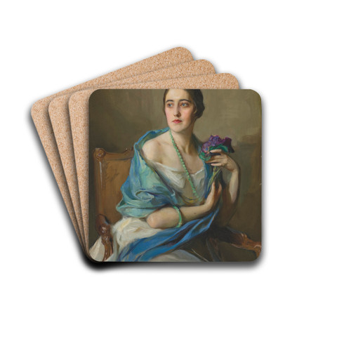 Portrait of a Lady by Philip Alexius de Lszl Drink Coasters - set of 4