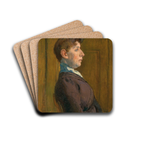 Portrait de femme de profil by Raoul Dufy Drink Coasters - set of 4