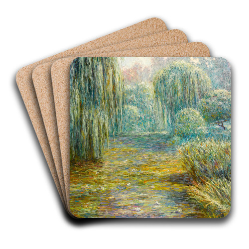 Le jardin  Giverny by Blanche Hosched-Monet Art Drink Coaster set
