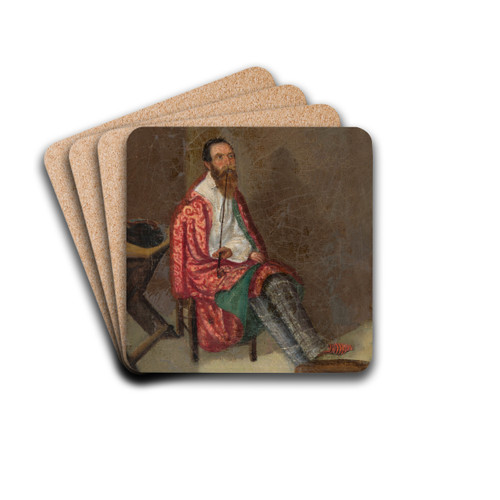 Mr. Varzly in Prison by Peter Michal Boh Drink Coasters - set of 4 Mr. Varzly in Prison by Peter Michal Boh Drink Coasters - set of 4