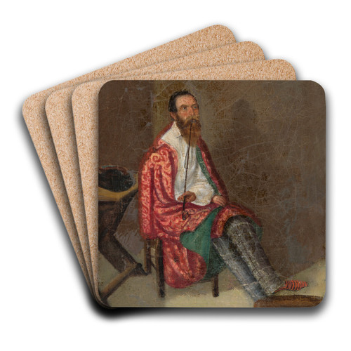 Mr. Varzly in Prison by Peter Michal Boh Art Drink Coaster set Mr. Varzly in Prison by Peter Michal Boh Art Drink Coaster set